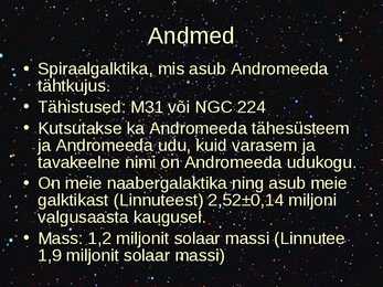 Andromeeda Galaktika #2