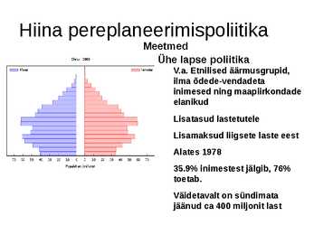 Hiina ühelapsepoliitika-esitlus #5