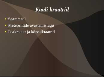 Eesti meteoriidid #4