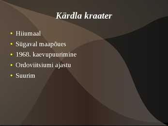 Eesti meteoriidid #8
