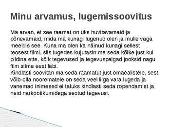 Sass Henno Mina olin siin-powerpoint kokkuvõte #11
