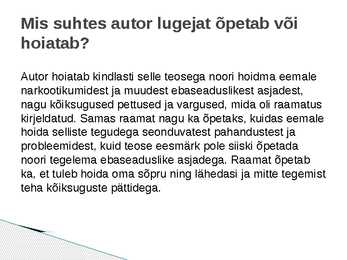 Sass Henno Mina olin siin-powerpoint kokkuvõte #9