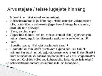 Sass Henno Mina olin siin-powerpoint kokkuvõte #10