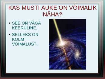 Must auk - esitlus #4