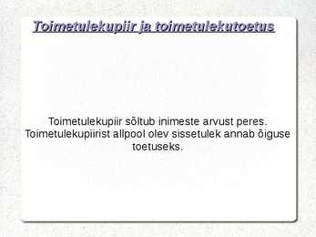 Sotsiaaltoetused #18