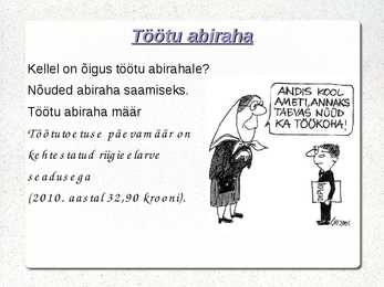 Sotsiaaltoetused #20