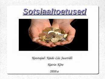Sotsiaaltoetused