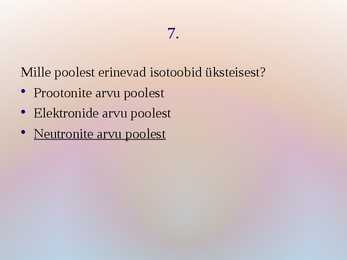 Viktoriin- Tuumafüüsika #8