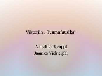 Viktoriin- Tuumafüüsika
