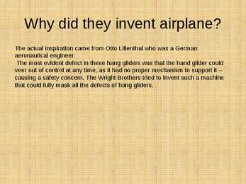 Invention of the Airplane #7