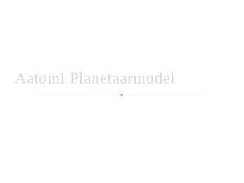 Aatomi planetaarmudel
