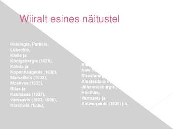 Eduard Wiiralti elulugu ja looming #19