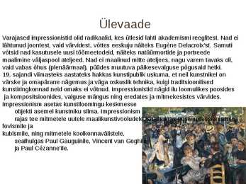 Impressionismi kokkuvõttev esitlus #4