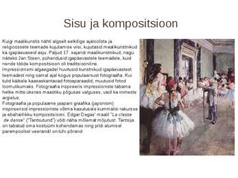 Impressionismi kokkuvõttev esitlus #6