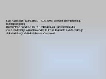 Leili Kuldkepp #2