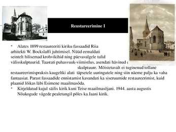 Slideesitlus-Tartu Jaani kirik #5