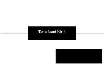 Slideesitlus-Tartu Jaani kirik