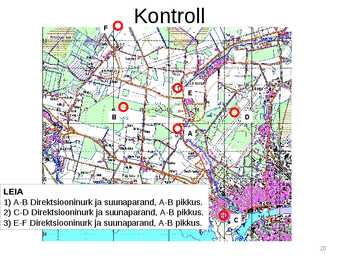 Topograafia ja kompass-PowerPoint #20