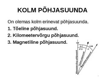 Topograafia ja kompass-PowerPoint #3