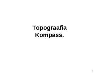 Topograafia ja kompass-PowerPoint
