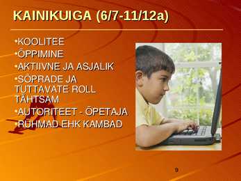 INIMESE-ELUKAAR-JA SELLE PERIOODID-PowerPoint #9