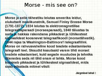 Morse-PowerPoint #4