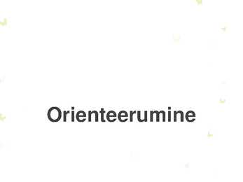 Orienteerumine-PowerPoint