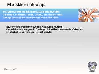 Meeskonnatöö ja rühmatöö-PowerPoint #14