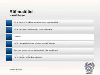 Meeskonnatöö ja rühmatöö-PowerPoint #3