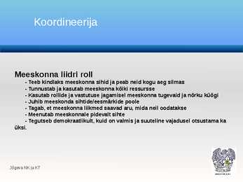 Meeskonnatöö ja rühmatöö-PowerPoint #9