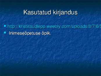 Käitumisviisid ettekanne #8