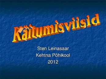 Käitumisviisid ettekanne