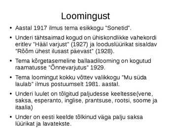 Marie Under - Eesti luule hing #14