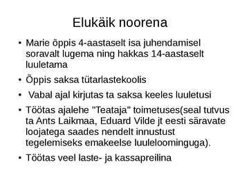 Marie Under - Eesti luule hing #5