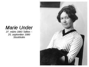 Marie Under - Eesti luule hing