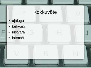 Arvuti esitlus #12