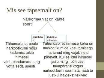Narkomaania esitlus #2