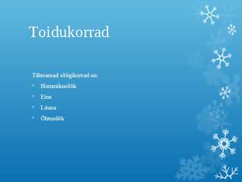 Prantsuse köögi ülevaate esitlus #8