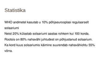 Solaariumi kahjulikkus #4