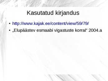 Esitlus-Alajahtumine ehk hüpotermia #6
