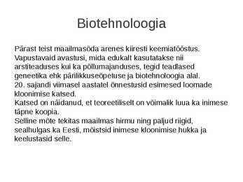 Teaduse ja tehnika areng 20 sajandil #9