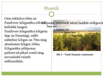 Pandivere Kõrgustik - Esitlus #4
