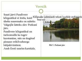 Pandivere Kõrgustik - Esitlus #7