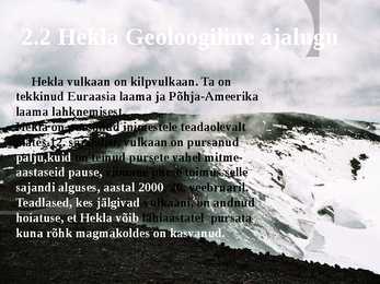 Vulkaanid-Hekla ja Etna - Esitlus #14