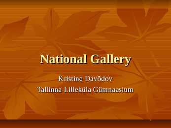 The National Gallery