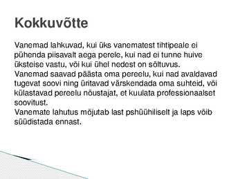 Kriisid peres ja toimetulek #10