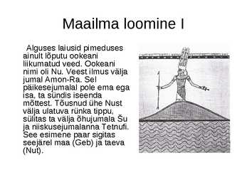 Vana-Egiptuse maailmapilt-powerpoint #2