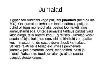 Vana-Egiptuse maailmapilt-powerpoint #11