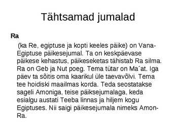 Vana-Egiptuse maailmapilt-powerpoint #13