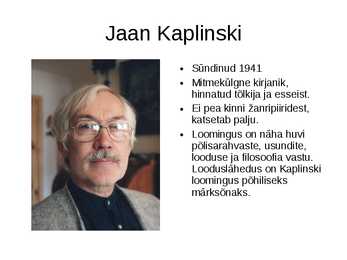Eesti kirjandus sulaajal-1956-1968--powerpoint #20